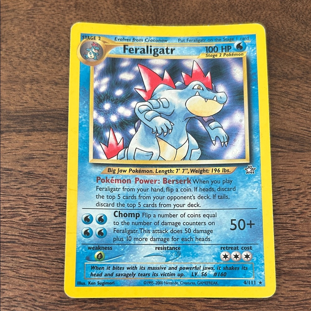 Feraligatr #4 Pokemon Neo Genesis